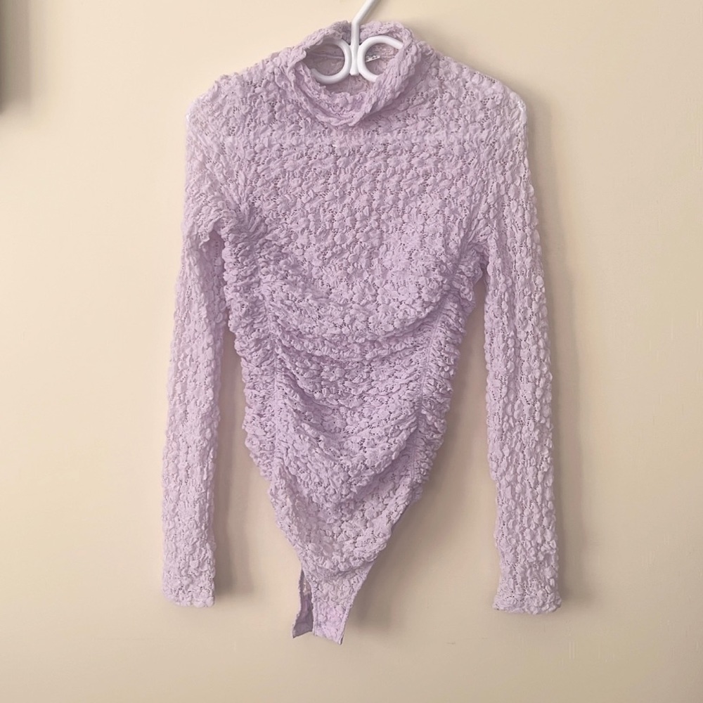 Free People Long Sleeve Fitted Top